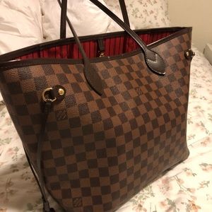 Louis Vuitton never full tote bag